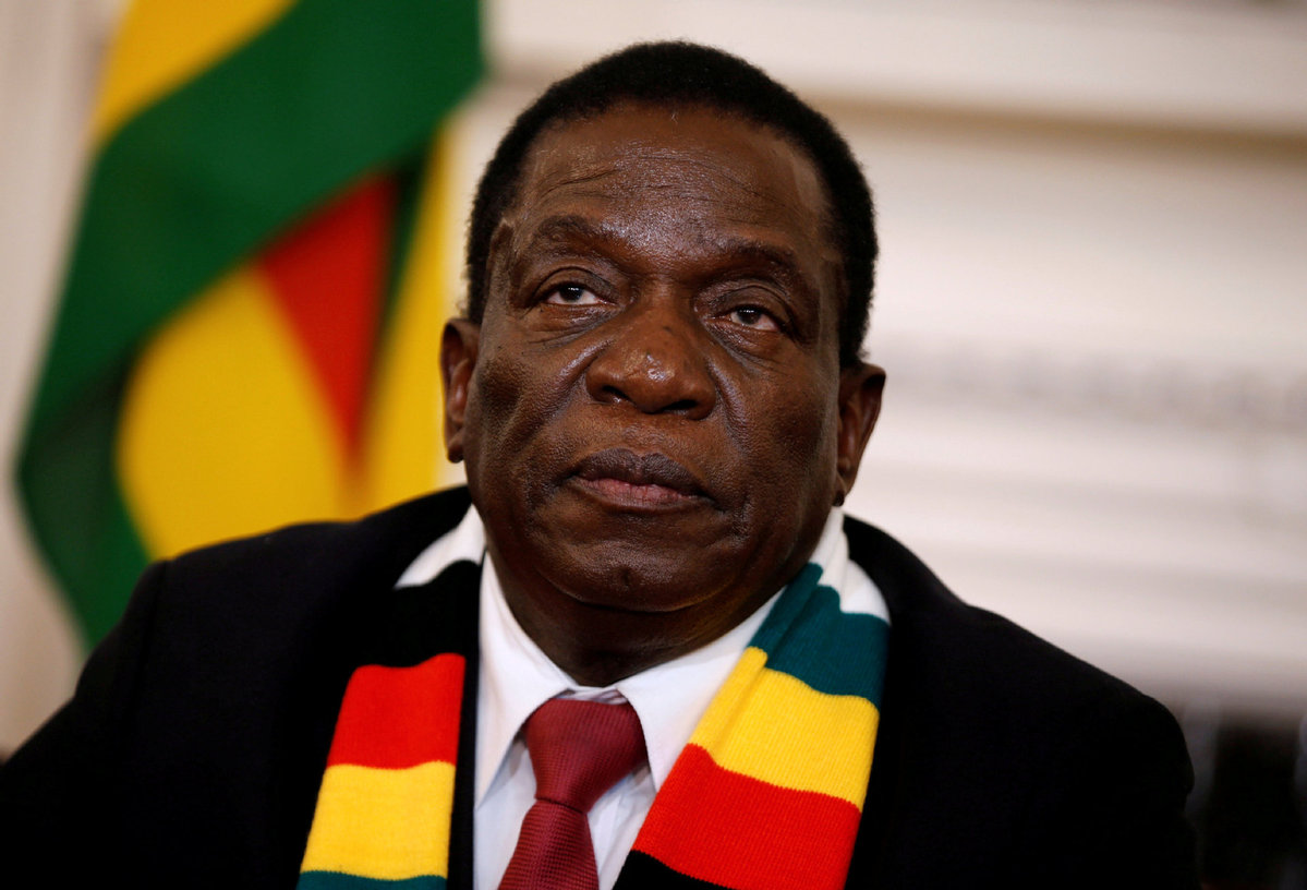 Zimbabwský prezident Emmerson Mnangagwa