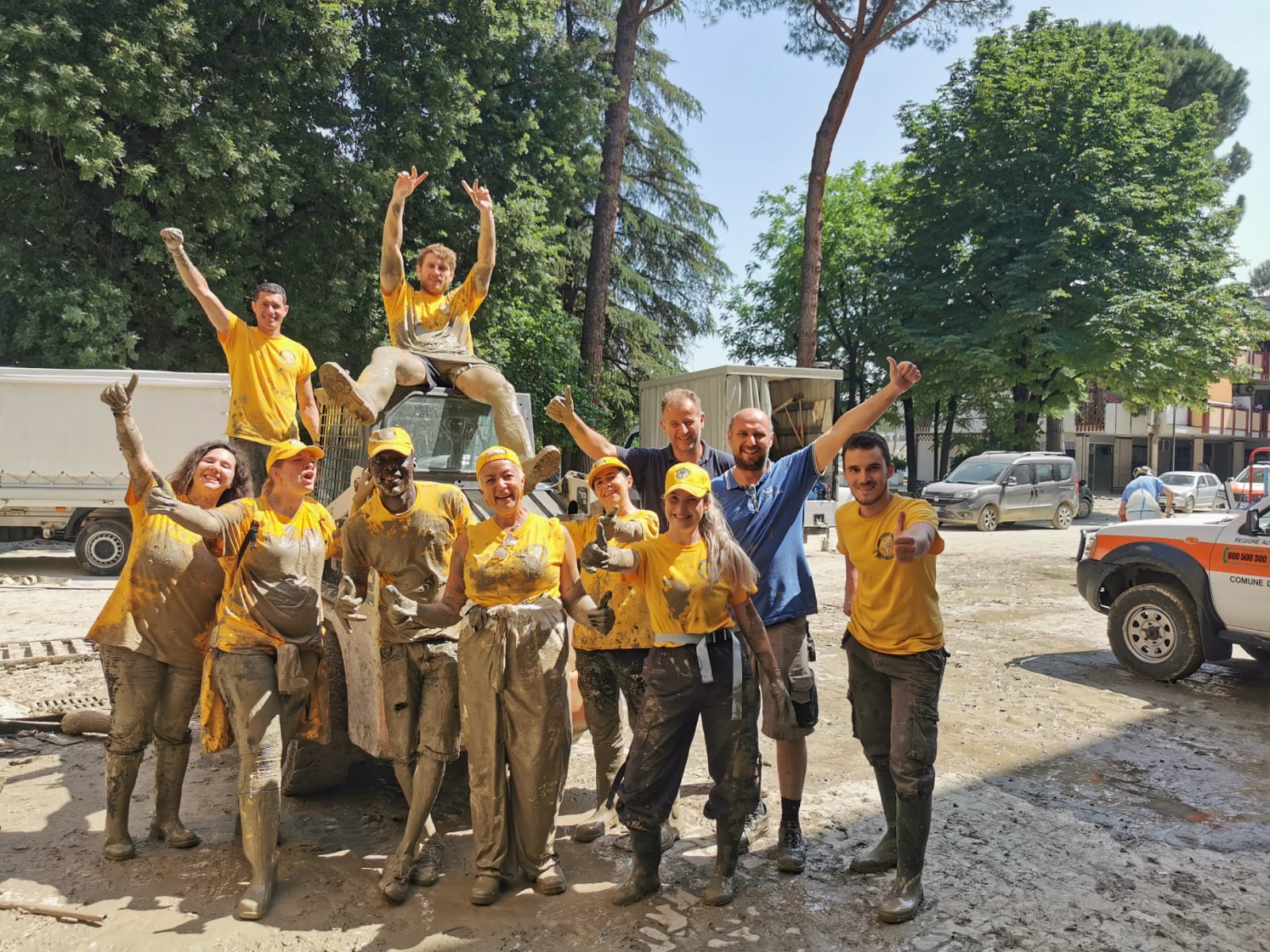 Padova: Pomoc a pozdravy od scientologických dobrovolníků celému městu Forlì